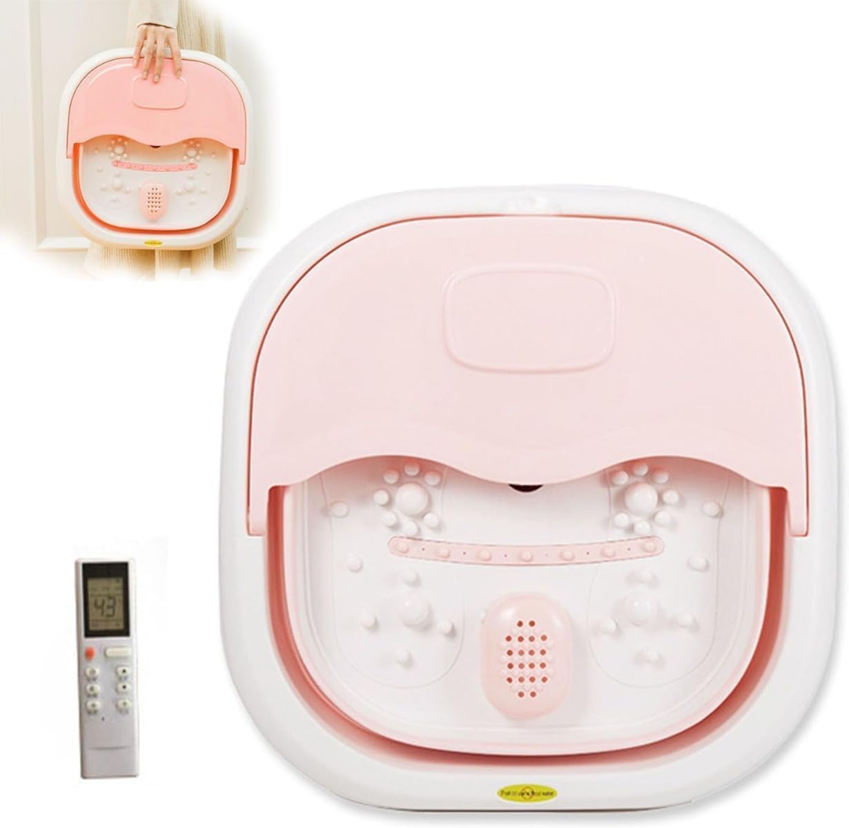 【】 足の冷えを改善できる 折りたたみ式電動フットバス 自動保温・加熱 マルチモード 35℃～47℃温度調..