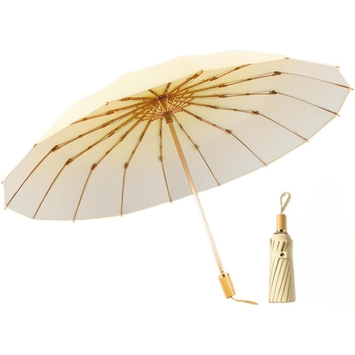 【】 大きいサイズ グラデーション 日傘 レディース用 16 本骨 風に強い 折り畳み傘 遮光 遮熱 可愛い ..