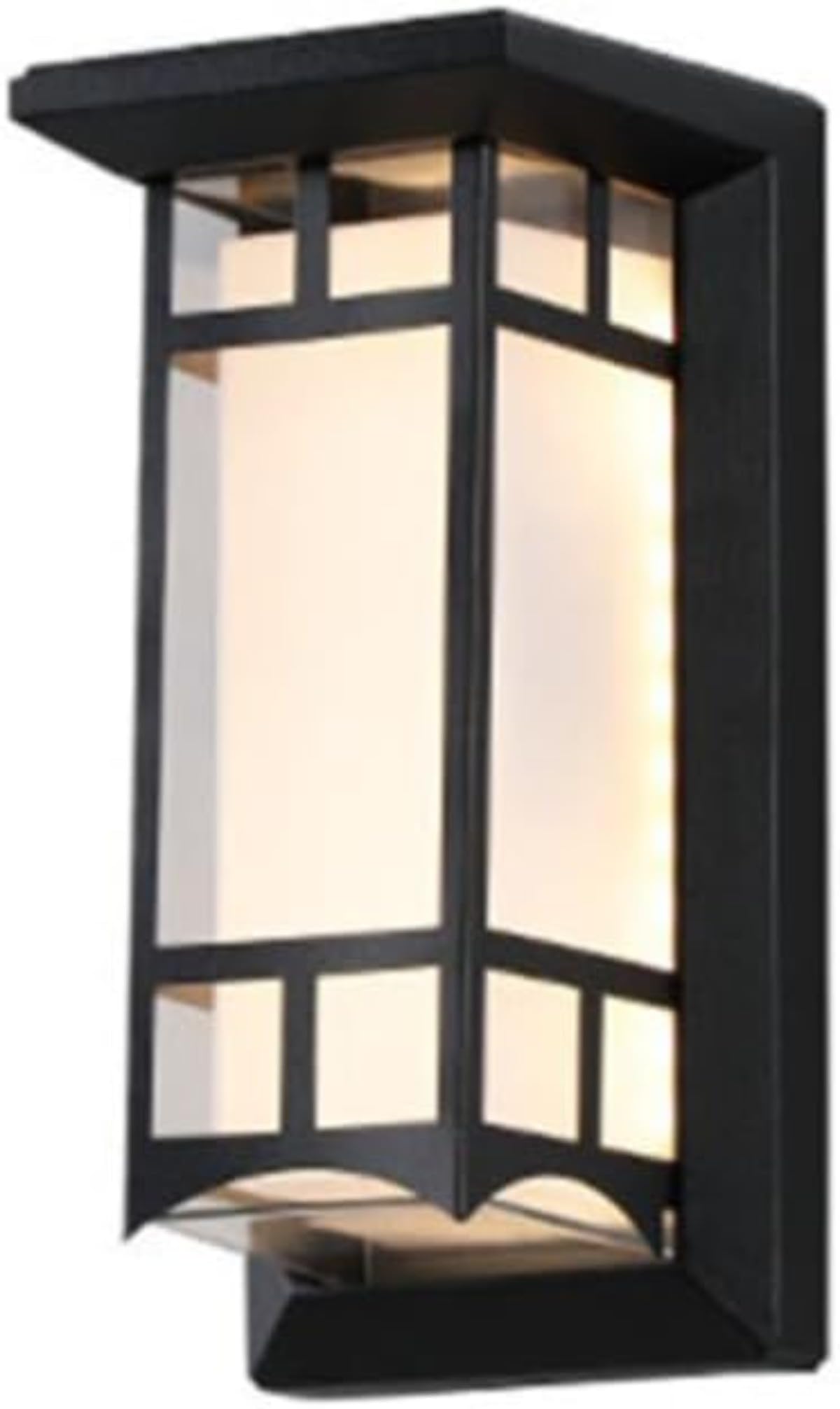 【】玄関ライト 人感センサー 防雨型 IP65 壁直付型 ウォール ブラケッ特 防水 外灯 門柱灯 玄関照明 防犯 廊下灯 ガーデン アルミダイカスト ブラック塗装 ウォーポ・ホワイト 屋外照明の優良な選技M5