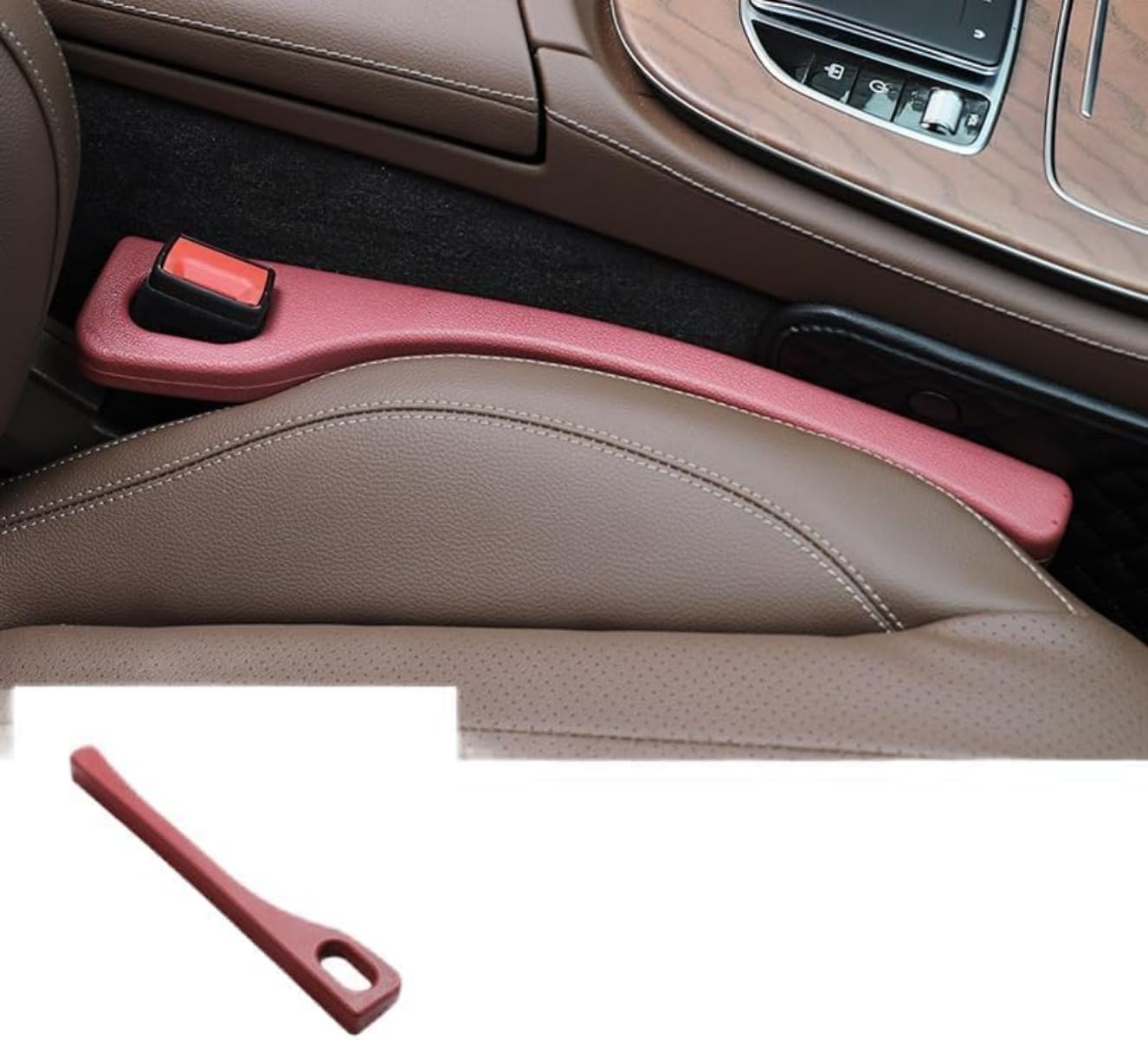 【】ポリウレタン製 車用シートクッション 運転席・助手席兼用 隙間埋め 小物落下防止 幅広車種対応 便..