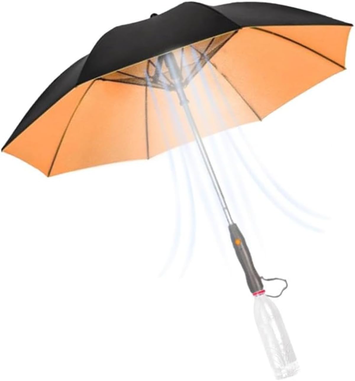 【】 暑い日向け ポータブルファン付 ミスター機能 紫外線カット 日雨両用傘 H11