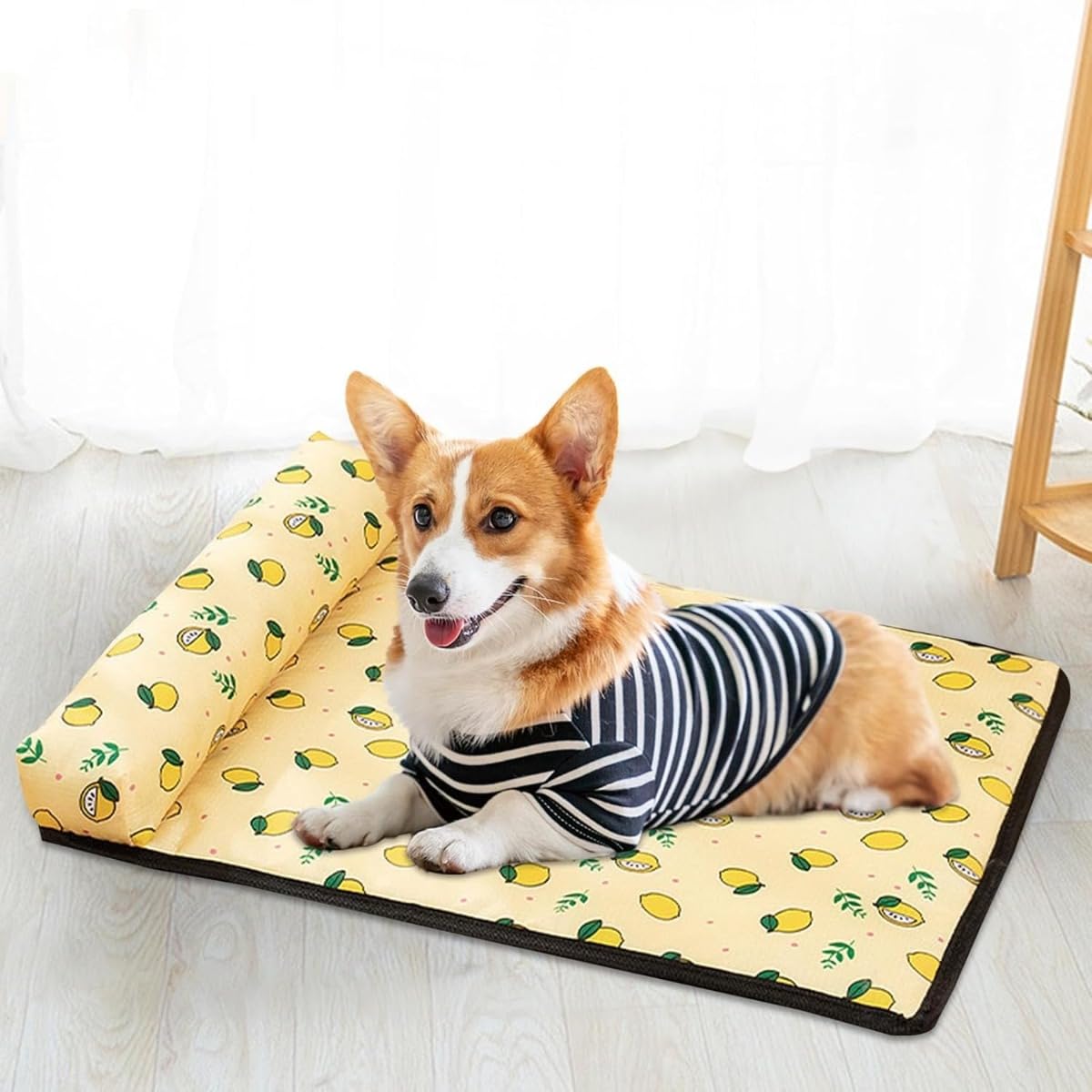 【 】犬猫用 冷却ベッド アイスシルク ケンネルマット 枕付き 防水 洗える 滑り止め 非毒性 小型中型大..