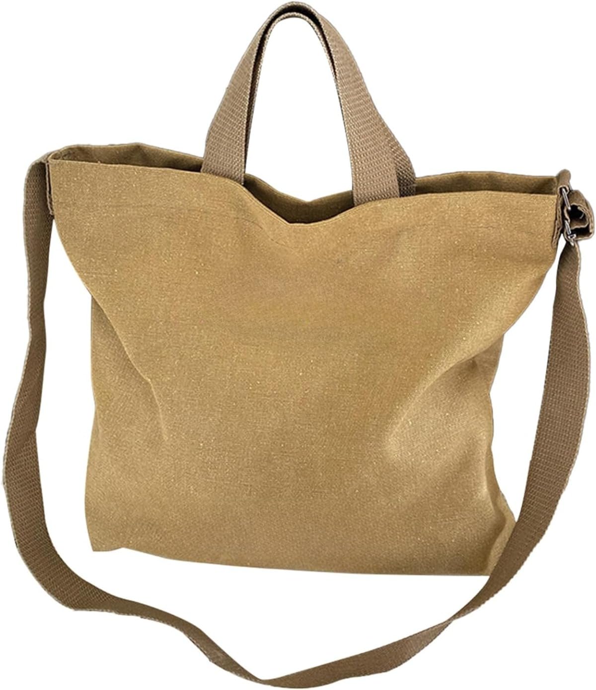 [] ハンドバッグ ショルダーバッグ レディース ファスナー付き 大容量 A4 キャンバス 軽量 肩掛け ファッション 通勤 通学 O11