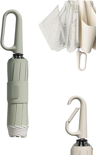 【】逆さ自動傘 折りたたみ リングバックル 反射安全ストラップ 頑丈 耐風 旅行用 携帯可能 コンパクト メモリーバンド アウトドア キャンプ 大型 強化厚手K11