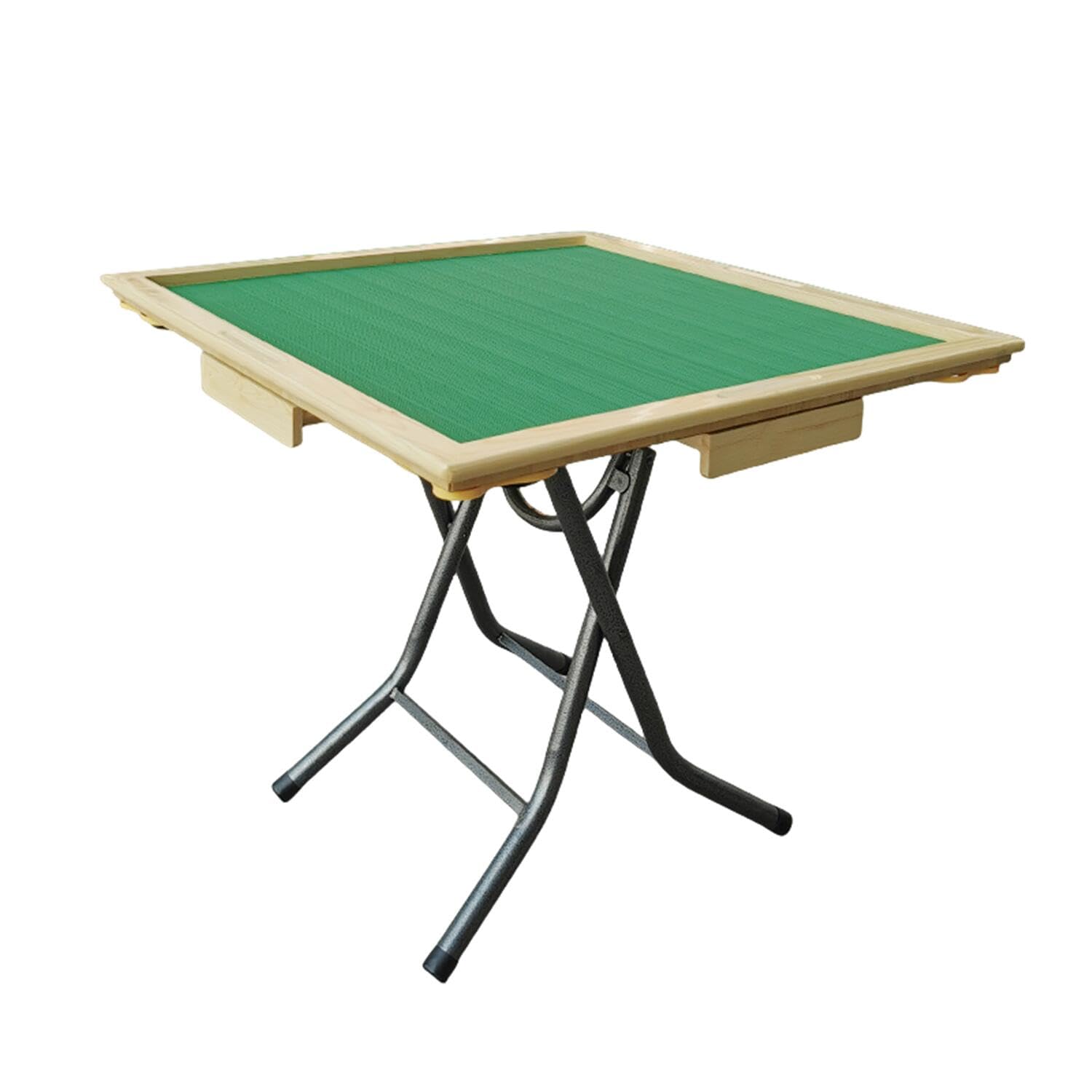 楽天レボショップ折りたたみ麻雀卓 麻雀台 手打ち麻雀卓 ポータブルシンプルハンド麻雀テーブル 引き出し付き 点棒収納 チップ収納 手打ち用 木製で持ち運びも簡単な折りたたみ式麻雀卓 旅行や出張先でも楽しめる で安心の設計 （スタイル2）