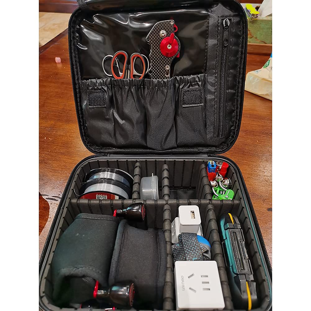 収納ケース 釣りボックス 防水リールケース スピニングリール ベイトリール用 リール収納バック スプー..