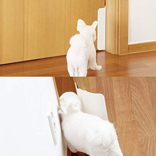 Yogipet Pet Door 犬 猫 ペット用 半自動 ドア 門 (ホワイト)