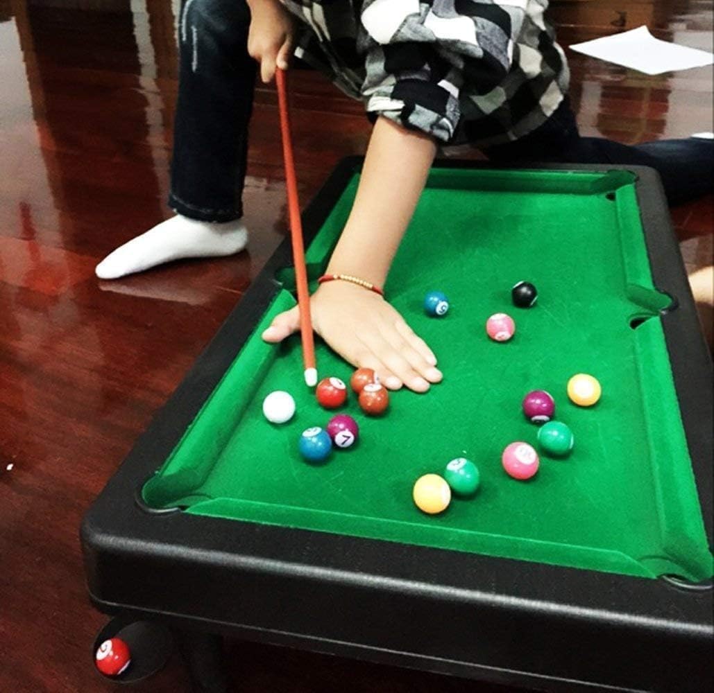 レボショップのミニビリヤードミニデスクトップ大21.6L 12.6W 7Hインチ家庭用折りたたみミニビリヤードおもちゃ親子インタラクティブゲーム子供のギフト｜アングル3