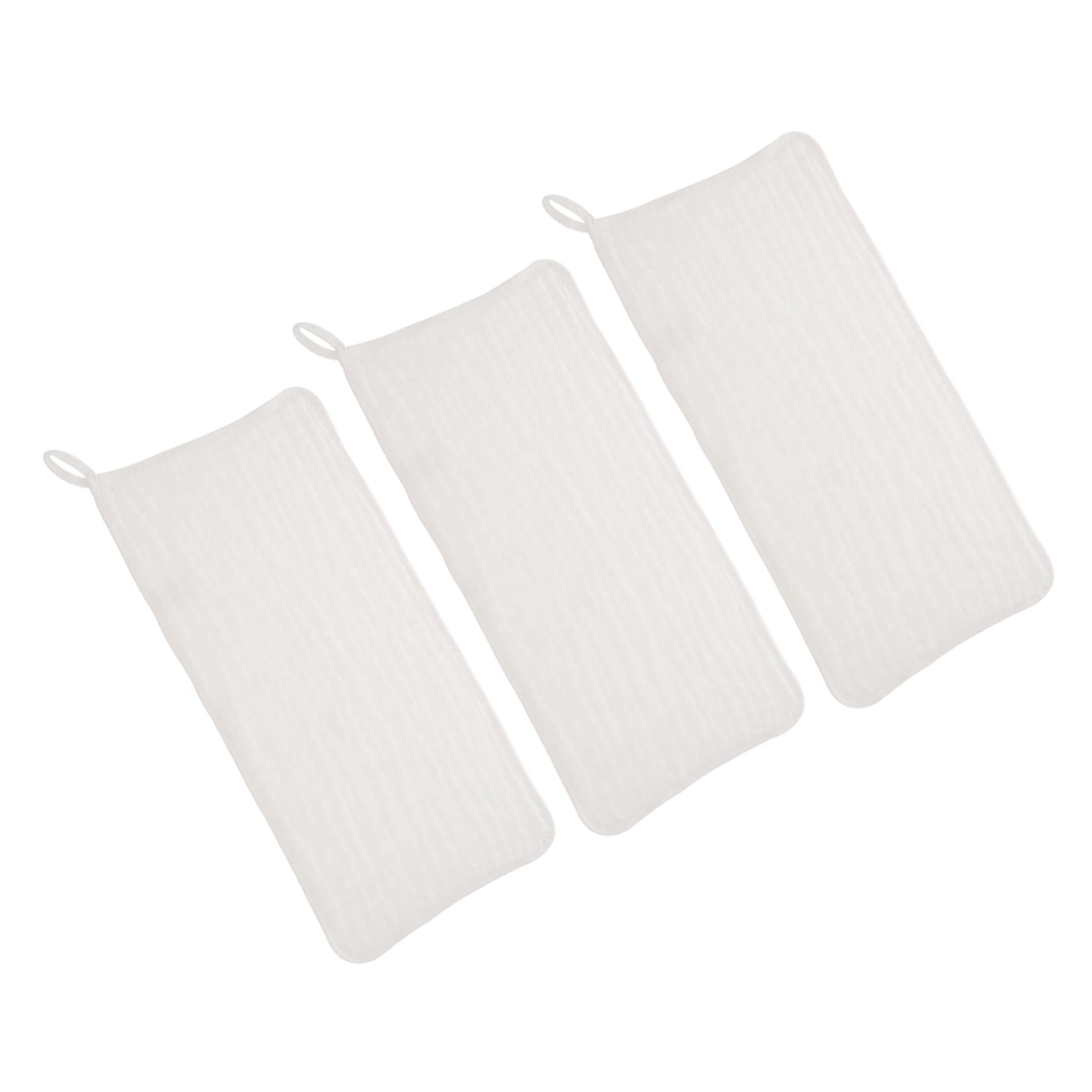 個 バープタオル マウスタオル 幼児よだれかけ げっぷぼろ 用のタオル ベビータオル 家庭用げっぷタオル バンダナよだれかけ ベビー手ぬぐい 新生児タオル 白い コットン