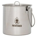 Pathfinder ブッシュポッド Stainless Bush Pot ステンレス製 容量64oz パスファインダー 調理器具 アウトドア 料理 メスキット 鍋 湯沸かし クッカー コッヘル