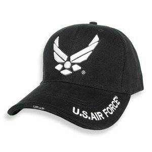 Rothco キャップ U.S. Air Forceロゴ [ ブラック ] 938403 | ベースボールキャップ 野球帽 メンズ ワークキャップ ミリタリーハット ミリタリーキャップ