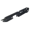 LEAPERS UTG PRO ハンドガード Monolithic M-LOK MP5用 エクステンデッド・レングス MTU055SSME リーパーズUTG フォアハンド フォアグリップ 先台 フォアエンド 前床