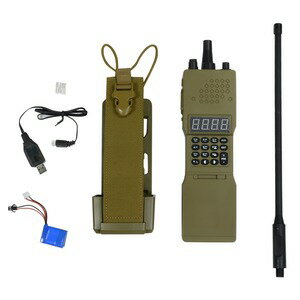 電動BBローダー PRC-152 RADIO MODEL 給弾数カウント機能 ポーチ付き [ タン ] 電動マガジンローダー 自動BBローダー 無線機型 ドレスアップアイテム 装備品 BB弾ローダー BBリローダー