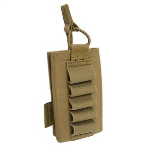 WARRIOR ASSAULT SYSTEMS マガジン&ショットシェルポーチ シェル5発収納 [ コヨーテタン ] ウォーリアーアサルトシステムズ W-EO-SMOP-BSG マグポーチ シングルマガジン シングルマグ ショットガン ショットガンストリップ シェルキーパー シェルホルダー バンジーコード