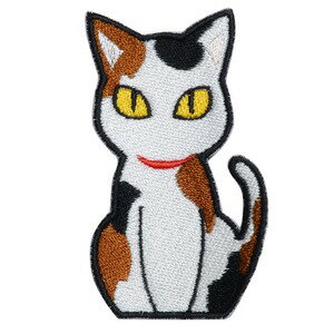 フカヒレ商会 ミリタリーパッチ シンプルねこパッチ [ 三毛猫 ] ミリタリーワッペン 猫 ネコ ベルクロ ..