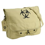 ROTHCO ショルダーバッグ BioHazard Symbol パラトルーパー 9139 カーキ メッセンジャーバッグ クーリエバッグ ショルダーバック 肩掛けかばん 肩掛けカバン ロスコ バイオハザードシンボル 空挺部隊 ヴィンテージキャンバス製