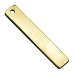 ペンダントトップ 長方形プレート 黄銅 バチカン無し ネックレス 真鍮 ブラスキーホルダー メンズ チャーム チョーカー ペンダントヘッド 鋳物 鋳造