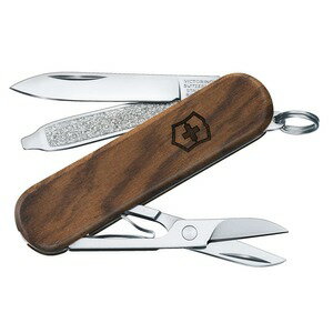 VICTORINOX アーミーナイフ クラシック SD ウッド 木製 ビクトリノックス Classic Wood マルチツール ポケットナイフ 十徳ナイフ 十得ナイフ キャンピングナイフ 万能ナイフ ユーティリティナイフ ハサミ 爪ヤスリ ドライバー 軍用ナイフ 万能ツール