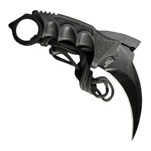 カランビット ネックナイフ ステンレス鋼 ブラック仕上 鎌 鉤爪 ハンティングナイフ 狩猟 解体用 サバイバルナイフ シースナイフ Black通販格安セール情報 楽天 通販