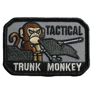 楽天アウトドア＆輸入雑貨 レプマートMIL-SPEC MONKEY パッチ Tactical Trunk Monkey ベルクロ付き [ SWAT ] MSM ミルスペックモンキー TACTICAL TAILOR タクティカルテイラー ミリタリーワッペン ミリタリーパッチ アップリケ タクティカル トランクモンキー スリーブバッジ