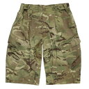 British Combat Half Pants shorts with Adjustmentボタン式アジャスターでウエストサイズの調整が可能■軍放出品のご購入を検討されているお客様へ。ご購入前に必ず下記の説明文、注意文を最後までご一読いただきますようお願い致します。イギリス軍より払い下げられたコンバットパンツです。5つの大きなポケットを備えた、迷彩カーゴパンツのハーフバージョン。ウエスト部分にゴムバンドが内蔵されており、両サイドに取り付けられたボタン式アジャスターによって締め具合を調整できます。ゴムバンドは取り外しも可能。迷彩柄は、イギリス軍の現用パターン「MTP(MultiTerrainPattern)」。マルチカムと比べると細かい斑点があるのが特徴で、この斑点はそれまで使用されていた旧パターン「DPM」から受け継がれています。素材にはコットン70％、ポリエステル30％の混紡生地を使用し、薄手なので夏でも快適。負荷のかかりやすい股下部分は生地が二重になっています。下記をお読みになり、ご納得いただけるお客様のみ、ご購入下さい。軍放出品（ミリタリーサープラス）は状態によって、下記の分類をしています。1，デッドストック　「新古品・未使用品（ほぼ新品）」2，良い　「キズや使用感があまり見られない。」3，可　「使用感があり、小さな傷等がある。」4，難あり　「比較的大きな傷、汚れがある。」5，破損あり「破損はあるものの、使用できる状態」6，ジャンク品「破損があってそのままでは使用できない」※製造年代、色合い、その他、ご指定できません。※ご購入後に商品の状態に関するお問合わせはお受けできません。※ご購入後に返品、交換をご希望の場合、発生する送料はお客様のご負担になります。実際のサイズは、2cm前後の誤差がある場合がございます、あらかじめご了承ください。 ※製品の仕様、外観はメーカーより予告なく変更されますので、気になる点や、詳細はメールで別途お問合わせください。PC・モニタの環境で色が実物と多少異なる場合があります。布製品などは個体差があり、寸法に誤差が多少ありますので、ご了承くださいませ。パンツの詳細こちらは「イギリス軍放出品 ハーフパンツ MTP迷彩 ウエスト調整用アジャスター搭載 [ Lサイズ / 難あり ]」のご購入ページです。【注意事項】ウエストサイズはアジャスターを外した状態の最大値になりますので「約70~74cm」などの数値の範囲は個体ごとの差異になります(アジャスター使用時の調整範囲ではありません)。アジャスターを使うと5cm程度ウエストを絞れます。XSサイズSサイズMサイズLサイズXLサイズウエスト(アジャスターボタンを外した最大値)約70~74cm約75~79cm約80~85cm約86~90cm約90~95cm総丈65cm ± 5cm程65cm ± 5cm程65cm ± 5cm程65cm ± 5cm程65cm ± 5cm程股下35cm ± 5cm程35cm ± 5cm程35cm ± 5cm程35cm ± 5cm程35cm ± 5cm程他のバリエーションはこちら[ Lサイズ / 可 ][ Lサイズ / 難あり ][ Mサイズ / 難あり ][ Mサイズ / 可 ][ Sサイズ / 可 ][ Sサイズ / 難あり ][ XLサイズ / 難あり ][ XSサイズ / 可 ][ XSサイズ / 難あり ]世界各国の軍隊で使用されていた服やポーチなどの装備、備品を民間に放出した商品になります。世界各国の軍隊のマークや紋章が入っており、普段見かけない商品ばかり。実際に使用されていたからこそユーズド感満載で、本格派ミリタリーマニアにはたまらない一品。[軍放出品/軍払下げ品/軍払い下げ品/ミリタリーサープラス]軍放出品の商品一覧[1225][d00010919122500000000][2485][d01362476291824850000][00GUN] British Combat Half Pants shorts with Adjustment BDUパンツ 戦闘用パンツ 軍服 バトルユニフォーム ミリタリーパンツ 軍パン 迷彩服 迷彩パンツ ミリタリーサープラス ミリタリーグッズ コンバットパンツサバゲー装備 ＞ サバゲーウェア ＞ 戦闘服(パンツ)軍モノ・輸入雑貨 ＞ 軍放出品 ＞ 欧州の軍放出品 ＞ イギリス軍放出品取り扱いブランド ＞ 《カ》取扱いブランド ＞ 軍放出品新着アイテム ＞ 新着アイテム 2022年 ＞ 12月 新入荷[British]こちらは「イギリス軍放出品 ハーフパンツ MTP迷彩 ウエスト調整用アジャスター搭載 [ Lサイズ / 難あり ]」のご購入ページです。【イギリス軍放出品 ハーフパンツ MTP迷彩 ウエスト調整用アジャスター搭載 [ Lサイズ / 難あり ]】■軍放出品のご購入を検討されているお客様へ。ご購入前に必ず下記の説明文、注意文を最後までご一読いただきますようお願い致します。イギリス軍より払い下げられたコンバットパンツです。5つの大きなポケットを備えた、迷彩カーゴパンツのハーフバージョン。ウエスト部分にゴムバンドが内蔵されており、両サイドに取り付けられたボタン式アジャスターによって締め具合を調整できます。ゴムバンドは取り外しも可能。迷彩柄は、イギリス軍の現用パターン「MTP(MultiTerrainPattern)」。マルチカムと比べると細かい斑点があるのが特徴で、この斑点はそれまで使用されていた旧パターン「DPM」から受け継がれています。素材にはコットン70％、ポリエステル30％の混紡生地を使用し、薄手なので夏でも快適。負荷のかかりやすい股下部分は生地が二重になっています。下記をお読みになり、ご納得いただけるお客様のみ、ご購入下さい。軍放出品（ミリタリーサープラス）は状態によって、下記の分類をしています。1，デッドストック　「新古品・未使用品（ほぼ新品）」2，良い　「キズや使用感があまり見られない。」3，可　「使用感があり、小さな傷等がある。」4，難あり　「比較的大きな傷、汚れがある。」5，破損あり「破損はあるものの、使用できる状態」6，ジャンク品「破損があってそのままでは使用できない」※製造年代、色合い、その他、ご指定できません。※ご購入後に商品の状態に関するお問合わせはお受けできません。※ご購入後に返品、交換をご希望の場合、発生する送料はお客様のご負担になります。実際のサイズは、2cm前後の誤差がある場合がございます、あらかじめご了承ください。 サバゲー装備 ＞ サバゲーウェア ＞ 戦闘服(パンツ)軍モノ・輸入雑貨 ＞ 軍放出品 ＞ 欧州の軍放出品 ＞ イギリス軍放出品取り扱いブランド ＞ 《カ》取扱いブランド ＞ 軍放出品新着アイテム ＞ 新着アイテム 2022年 ＞ 12月 新入荷イギリス軍放出品 コンバットジャケット MTP迷彩 BDU ボタン留めイギリス軍放出品 マウンテンパーカー 裏地メッシュあり 国旗パッチ付き MTPカモ 防風 防寒 スモックフランス軍放出品 ブーニーハット CCE迷彩 イギリス軍放出品 フィールドジャケット MTP迷彩柄 ナイロン製 防水 リップストップ生地&nbsp;