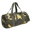 ROTHCO ダッフルバッグ 19インチ キャンバス製 ウッドランド ロスコ Canvas Shoulder Duffle Bag ボストンバッグ ミリタリーバッグ 旅行 サバゲー ドラムバッグ スポーツバッグ