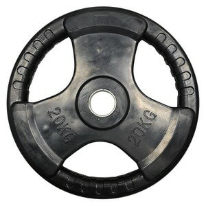 バーベルプレート Φ50mm トレーニング器具 ラバー加工 1枚販売 [ 20kg ] ダンベルプレート ベンチプレス バーベル上げ 筋トレ トレーニング用品 筋トレグッズ フィットネス用品 ダンベル 鉄亜鈴 鉄アレイ パワーブロック トレーニング フィットネス トレーニー 用品