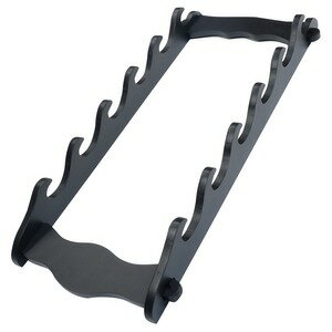 刀掛け 刀剣ディスプレイ 釣り竿掛け 飾り棚 板厚15mm [ ブラック / 6 ] 壁掛けラック ラック ディスプレイ 壁掛け 壁面ディスプレイ 壁掛けディスプレイ ナイフ展示 展示用品 インテリア用品 収納用品 インテリア雑貨 壁掛けインテリア