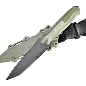 ダミーナイフ BENCHMADE ニムラバス型 トレーニングナイフ オリーブドラブ トレーナー 模造ナイフ 模造刀 樹脂ナイフ 練習用 CQC CQB ベルトループ ゴム製 ABSプラスチック トレーニング用ナイフ 練習用ナイフ 訓練用ナイフ