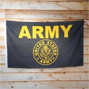 フラッグ U.S.ARMYフラッグ 89cm×156cm ブラック Flag 旗 大判 米軍 陸軍 ミリタリー タペストリー 布 インテリア雑貨 壁掛けインテリア