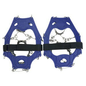 アイゼン 登山用具 ゴムバンド 13本爪 シュタイクアイゼン 収納袋付き [ ブルー ] Crampons クランポン 雪中登山 雪中キャンプ かんじき スノーシュー 橇 カンジキ スノーブーツ わかん ゆきわり 雪具 雪中歩行具 雪中履物 冬用歩行具 雪踏み 雪靴 雪上靴 雪沓