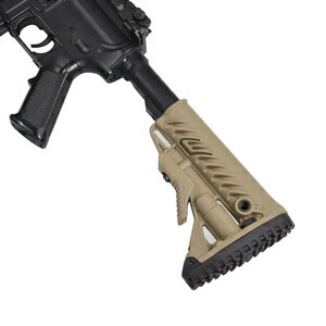 FAB Defense バットストック GLR-16 バッテリー収納搭載 M4/AR15用 [ タン ] FABディフェンス ファブディフェンス 樹脂製ストック 樹脂製銃床 樹脂ストック ライフルストック 銃床 ガンストック プラスチック 強化樹脂製