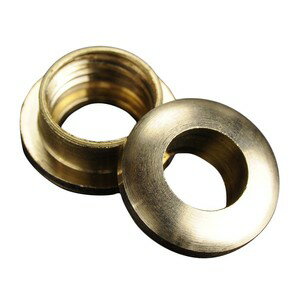 クラフトパーツ ネジ式ハトメ 真鍮 [ 7mm ] ねじ はと目 アイレット 黄銅 補強具 ブラス レザークラフ..