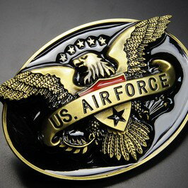 ベルトバックル アメリカ国章 イーグル 空軍 アメリカ空軍 鷲 Coat of Arms ベルト用バックル アメリカンバックル USAバックル BUCKLE メンズ 取替え用バックル