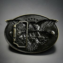 ベルトバックル アメリカ国章 イーグル 空軍 アメリカ空軍 鷲 Coat of Arms ベルト用バックル アメリカンバックル USAバックル BUCKLE メンズ 取替え用バックル