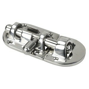 スライドラッチ 丸落とし ドアロック 扉固定金具 ステンレス製 [ 中 ] キャンピングカー用品 DIY 自作 ..