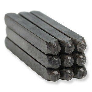 打刻印 スチールスタンプ 数字 逆文字 [ 3mm ] 凸刻印 クラフツール 日用品雑貨 文房具 手芸 クラフト ..