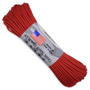 ATWOOD ROPE 550パラコード タイプ3 レッド [ 30m ] アトウッドロープ ARM 赤 商用 ロープ パラシュー..