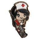 MIL-SPEC MONKEY ミリタリーパッチ Nurse Girl ベルクロ付き [ サブデュード ] MSM ミルスペックモンキー 看護婦 看護師 ミリタリーワッペン アップリケ スリーブバッジ