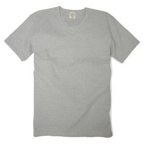 AVIREX Tシャツ 半袖 Vネック 無地 デイリー [ グレー / XLサイズ ] アヴィレックス アビレックス 6143501 メンズTシャツ 半そで デザイン スポーツ ミリタリーTシャツ ミリタリーシャツ 半袖Tシャツ 軍服 戦闘服 BDU