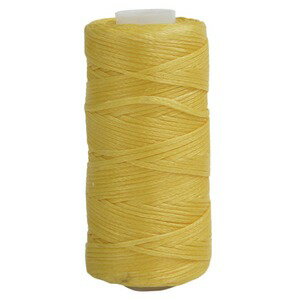 ワックスコード 蝋引き紐 50m レザークラフト用 [ イエロー ] 蝋引き糸 ロウ引き ハンドメイド 手芸 手作り ハンドクラフト 革細工 革工芸 皮革工芸 レザー細工 レザー工芸 レザークラフト用品 クラフト工具 クラフト道具 クラフト器具 クラフト用具 パーツ 部品