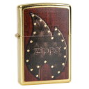 ZIPPO レザーフレイム 28832 ゴールドダスト ジッポー オイルライター