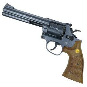 CROWN MODEL エアガン Smith&Wesson M586 .357マグナム 6インチ 10歳以上 ブラック クラウンモデル ライブカート リボルバー エアーコッキング トイガン 10禁 コルトパイソン エアーガン エアピストル エアコキ オートピストル 自動拳銃 自動式拳銃 オートマチックピストル