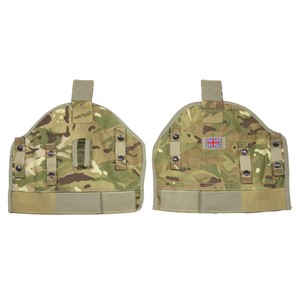 イギリス軍放出品 オスプレイ MK4 ショルダーカバー ボディアーマー用 MTP迷彩 [ Lサイズ / 可 ] 英軍 OSPREY ブラッサード 腕当て ショルダーアーマー プレートキャリア ミリタリー サバゲー 装備品 プレートキャリア用パーツ プレキャリパーツ プレートキャリアー 部品(3)