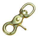 レバーナスカン 真鍮 クラフトパーツ Dカン スイベルスナップ Swivel Snaps 金古美 ブラス レザークラフト ハンドクラフト 革紐細工 キーリングホ...