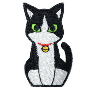 フカヒレ商会 ミリタリーパッチ シンプルねこパッチ [ ハチワレ ] ミリタリーワッペン 猫 ネコ ベルク..