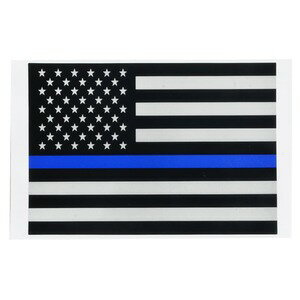 Rothco ステッカー Thin Blue Line Flag ブルーラインフラッグ 1293 ロスコ デカール 警察 法執行機関 星条旗 米国 アメリカ国旗...