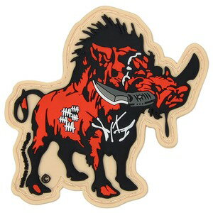 ミリタリーパッチ War Pig 戦争豚 ベルクロ式 ミリタリーワッペン アップリケ スリーブバッジ
