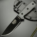 ESEE アウトドアナイフ Model4 プレーンエッジ フルタング構造 ES4PB モデル4 フルタング 刃物 キャンプナイフ 渓流ナイフ(4)