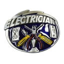 ベルトバックル ELECTRICIAN 機械工 7×9 亜鉛合金製 電気技師 ベルト用バックル 交換用バックル 交換用ベルトバックル メンズ ファッション 小物